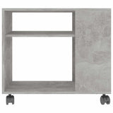 vidaXL Bijzettafel 70x35x55 cm bewerkt hout wit