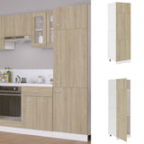 vidaXL Wastafelonderkast 80x46x81,5cm bewerkt hout sonoma eikenkleurig