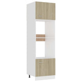 vidaXL Wastafelonderkast 80x46x81,5cm bewerkt hout sonoma eikenkleurig