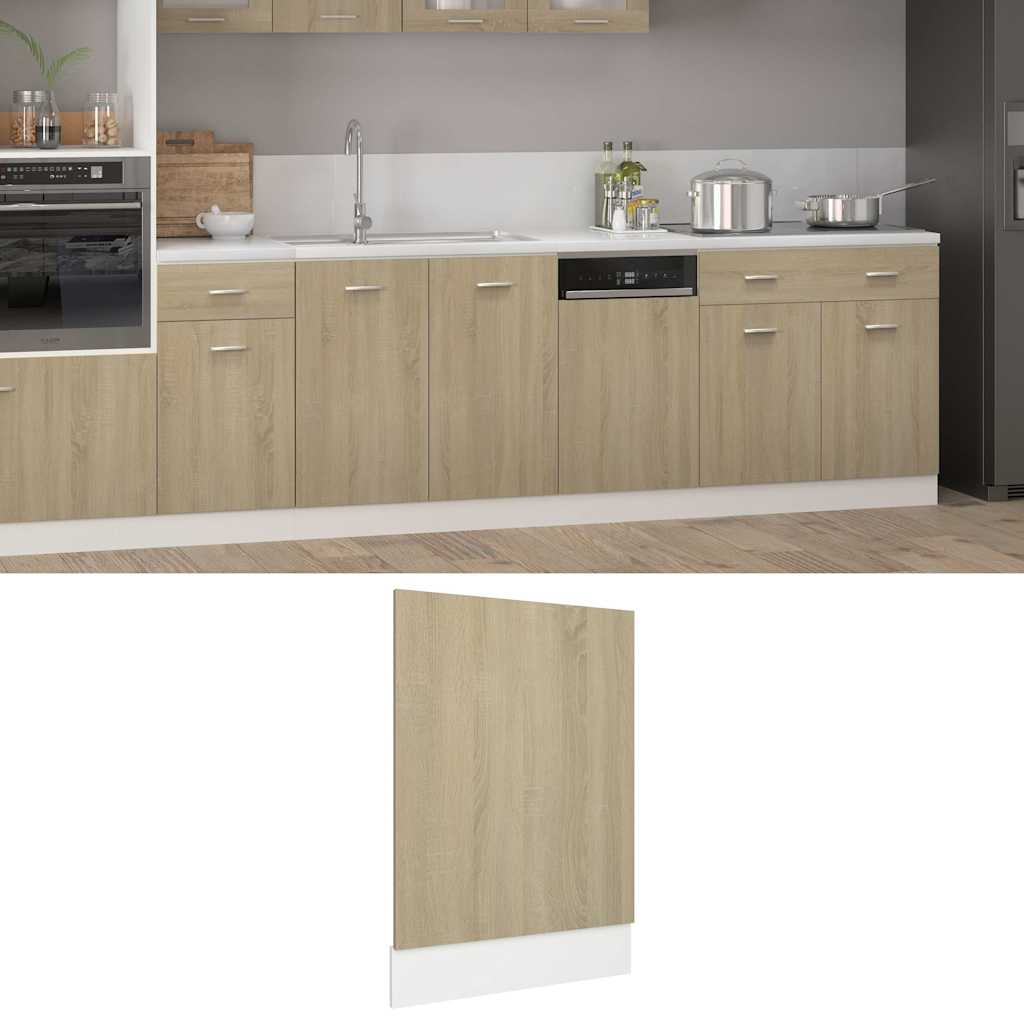 vidaXL Wastafelonderkast 80x46x81,5cm bewerkt hout sonoma eikenkleurig