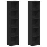 vidaXL Cd-kasten 2 st 21x16x93,5 bewerkt hout wit