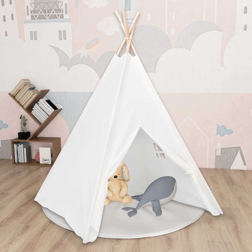 vidaXL Kindertipitent met tas 120x120x150 cm peachskin roze