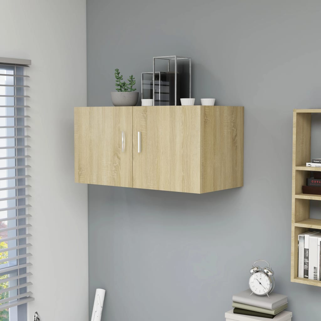 vidaXL Hangkast 80x39x40 cm bewerkt hout wit