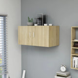 vidaXL Hangkast 80x39x40 cm bewerkt hout wit