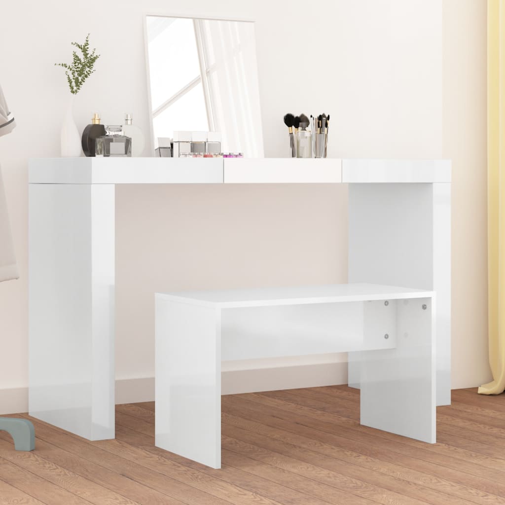 vidaXL Kaptafelkruk 70x35x45 cm bewerkt hout wit