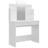 vidaXL Kaptafel met spiegel 96x40x142 cm wit