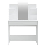 vidaXL Kaptafel met spiegel 96x40x142 cm wit