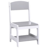 vidaXL Kindertafel met 2 stoelen MDF wit