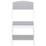 vidaXL Kindertafel met 2 stoelen MDF wit