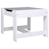vidaXL Kindertafel met 2 stoelen MDF wit