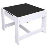 vidaXL Kindertafel met 2 stoelen MDF wit