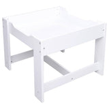 vidaXL Kindertafel met 2 stoelen MDF wit