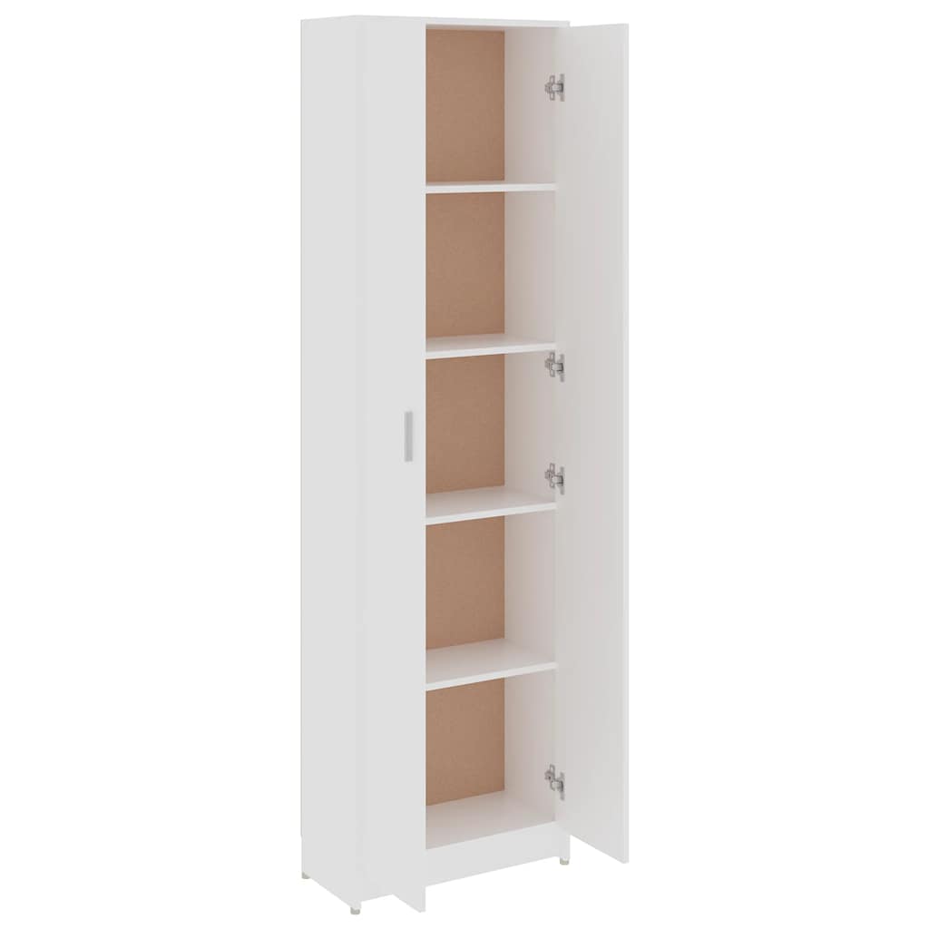 vidaXL Gangkast 55x25x189 cm bewerkt hout wit