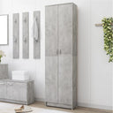 vidaXL Gangkast 55x25x189 cm bewerkt hout wit