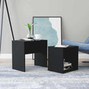 vidaXL Salontafelset 48x30x45 cm bewerkt hout wit