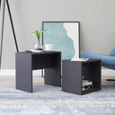 vidaXL Salontafelset 48x30x45 cm bewerkt hout wit