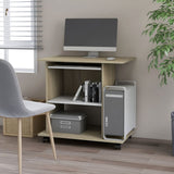 vidaXL Computer Desk 80x50x75 cm Engineered Wood White