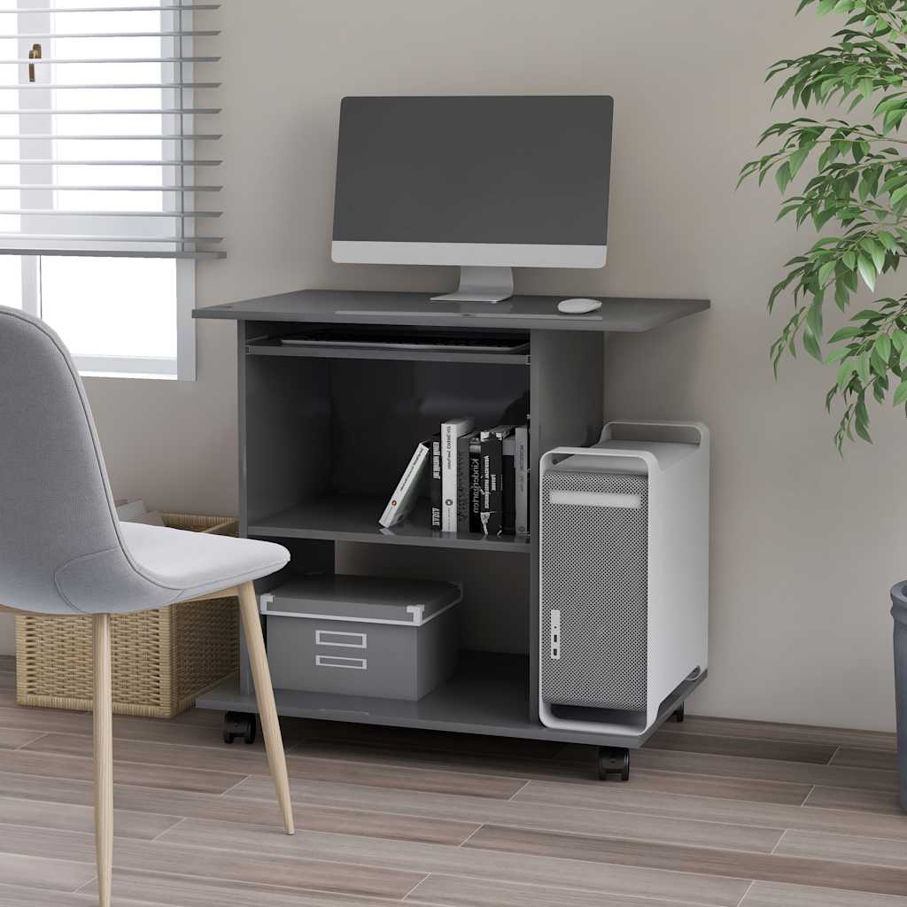 vidaXL Computer Desk 80x50x75 cm Engineered Wood White