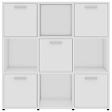 vidaXL Boekenkast 90x30x90 cm bewerkt hout wit