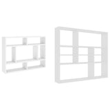 vidaXL Wandschap 90x16x78 cm bewerkt hout wit