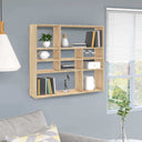 vidaXL Wandschap 90x16x78 cm bewerkt hout wit