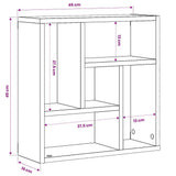 vidaXL Wandschap 45,1x16x45,1 cm bewerkt hout wit