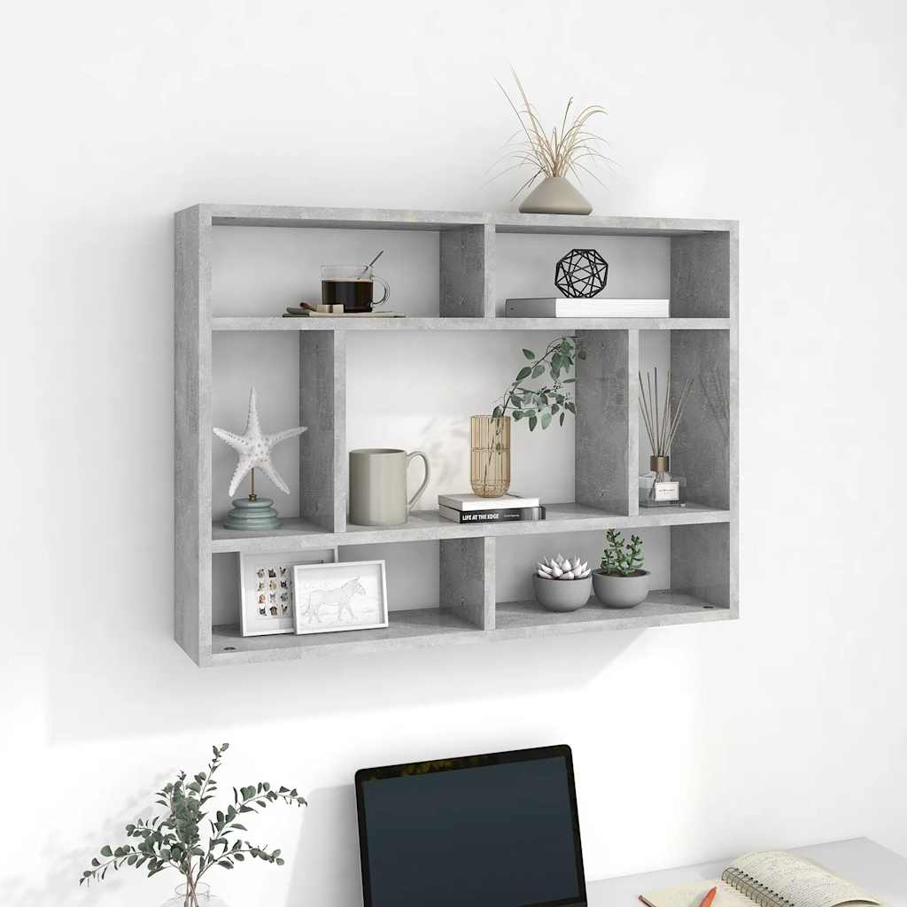 vidaXL Wandschap 75x16x55 cm bewerkt hout wit