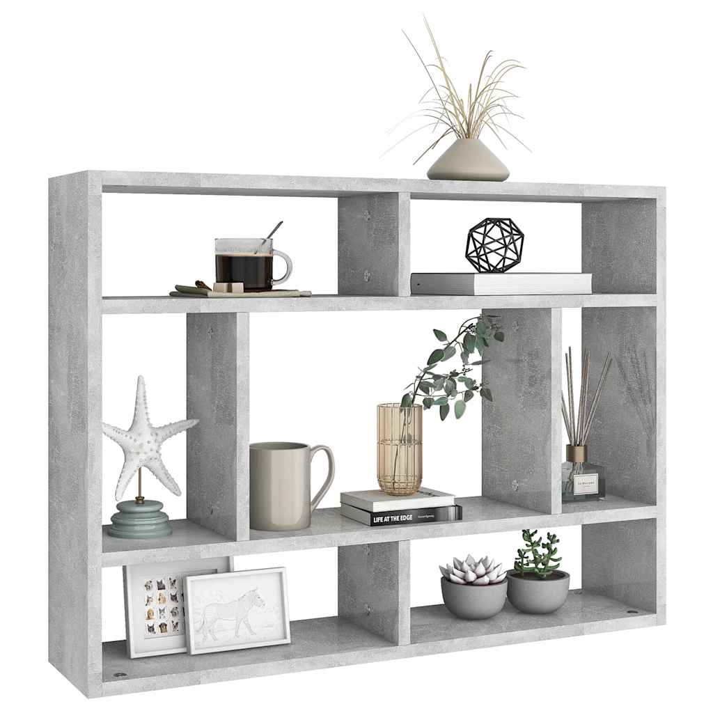 vidaXL Wandschap 75x16x55 cm bewerkt hout wit