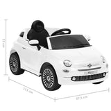 vidaXL Kinderauto Fiat 500 elektrisch rood