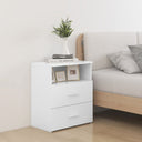 vidaXL Bedside Cabinet 50x32x60 cm White