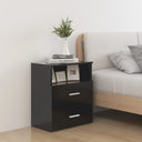 vidaXL Bedside Cabinet 50x32x60 cm White