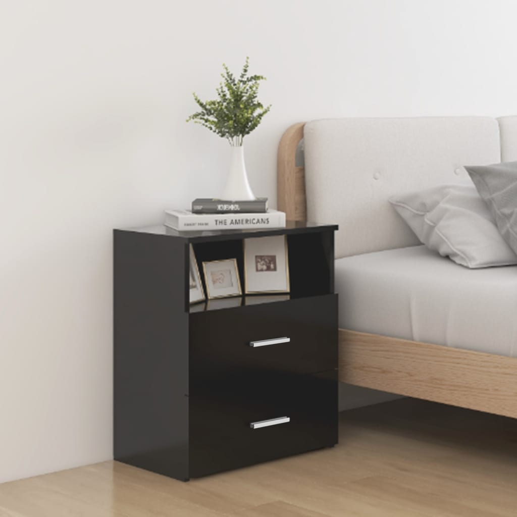 vidaXL Bedside Cabinet 50x32x60 cm White