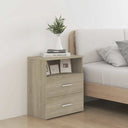 vidaXL Bedside Cabinet 50x32x60 cm White