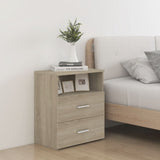 vidaXL Bedside Cabinet 50x32x60 cm White