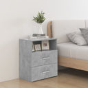 vidaXL Bedside Cabinet 50x32x60 cm White