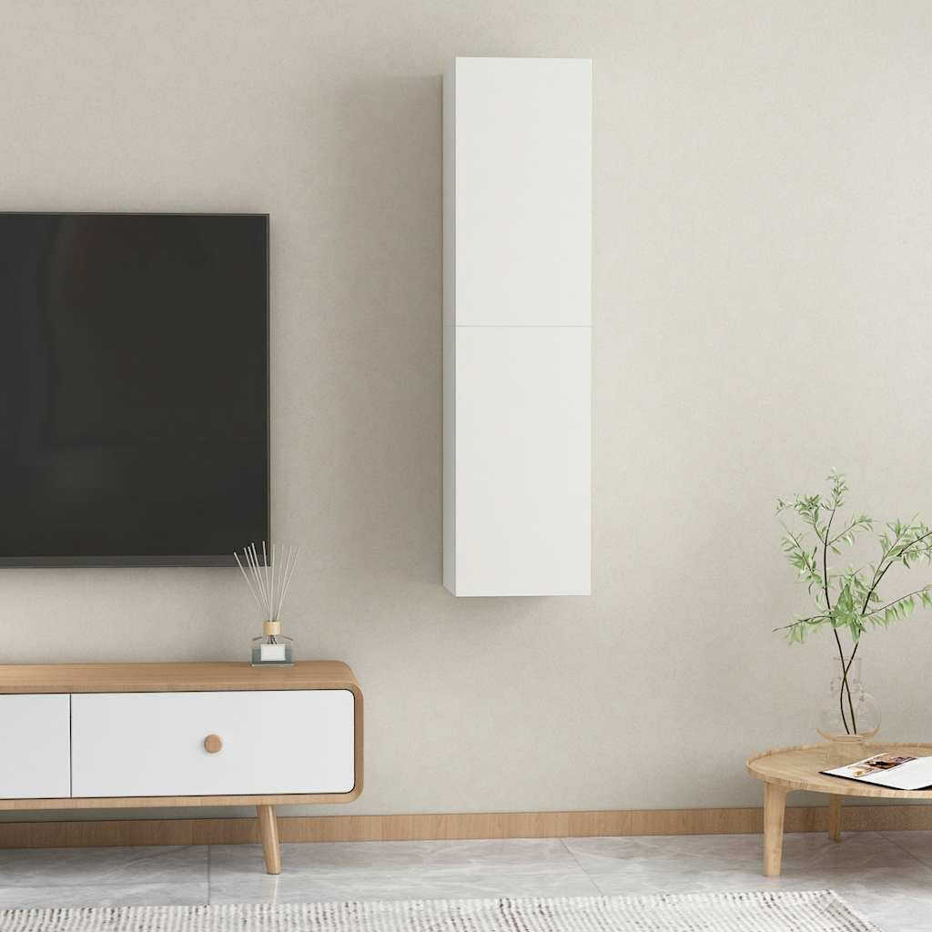 vidaXL Tv-meubel 30,5x30x60 cm bewerkt hout wit