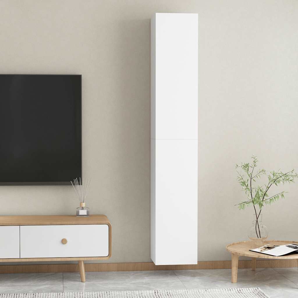 vidaXL Tv-meubel 30,5x30x60 cm bewerkt hout wit