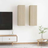 vidaXL Tv-meubel 30,5x30x60 cm bewerkt hout wit