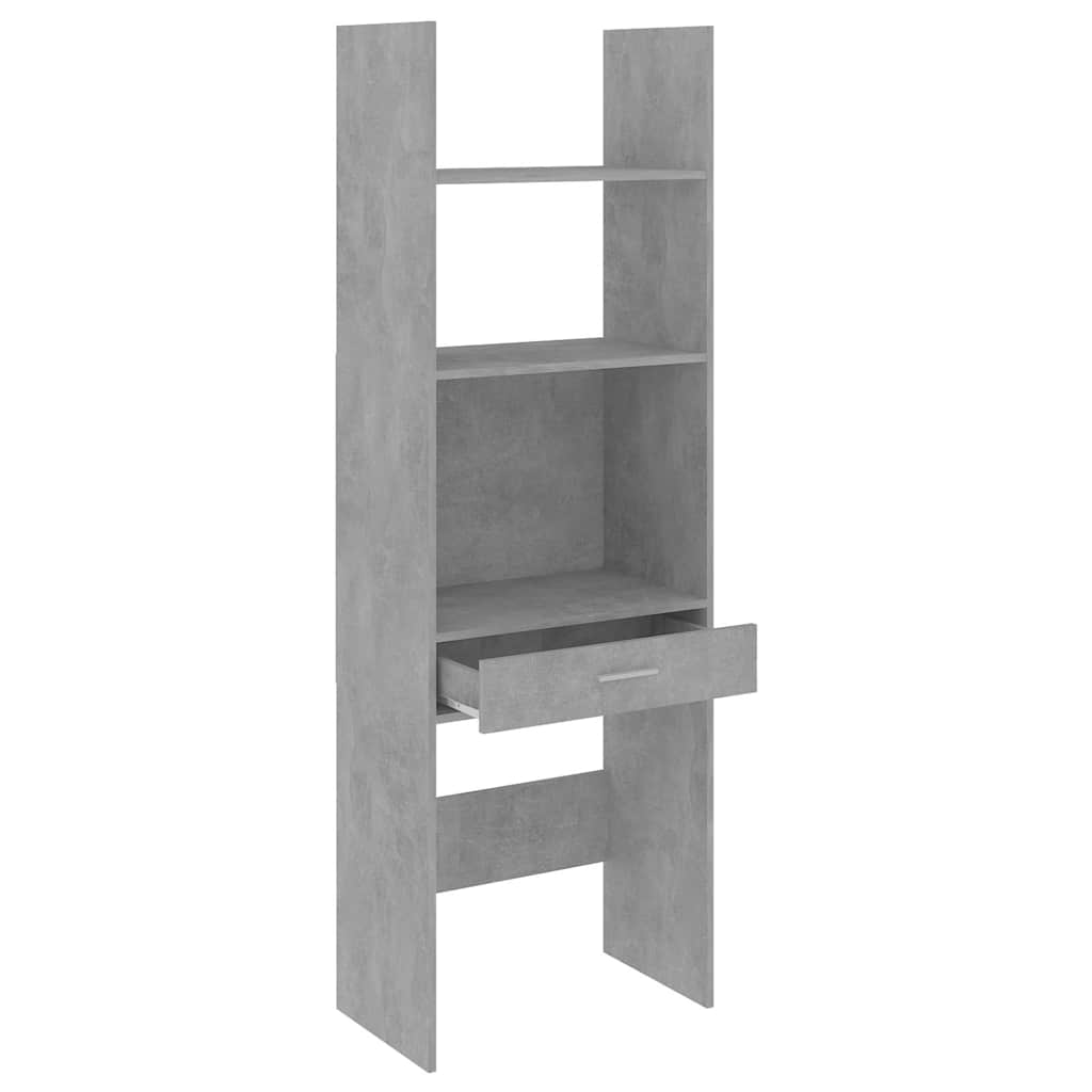 vidaXL Boekenkast 60x35x180 cm bewerkt hout grijs