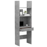 vidaXL Boekenkast 60x35x180 cm bewerkt hout grijs