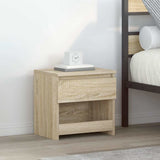 vidaXL Nachtkastje 40x30x39 cm bewerkt hout wit