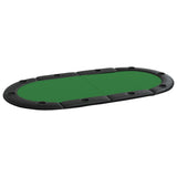 vidaXL Pokertafelblad voor 10 spelers inklapbaar 208x106x3 cm groen
