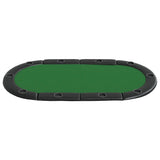 vidaXL Pokertafelblad voor 10 spelers inklapbaar 208x106x3 cm groen