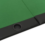 vidaXL Pokertafelblad voor 10 spelers inklapbaar 208x106x3 cm groen