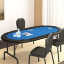 vidaXL Pokertafelblad voor 10 spelers inklapbaar 208x106x3 cm groen