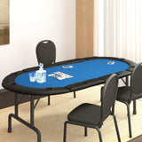 vidaXL Pokertafelblad voor 10 spelers inklapbaar 208x106x3 cm groen