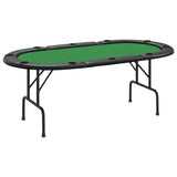 vidaXL Pokertafel voor 10 spelers inklapbaar 207x106x76 cm groen