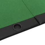 vidaXL Pokertafel voor 10 spelers inklapbaar 207x106x76 cm groen