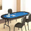 vidaXL Pokertafel voor 10 spelers inklapbaar 207x106x76 cm groen
