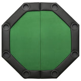 vidaXL Pokertafel voor 8 spelers inklapbaar 108x108x75 cm groen